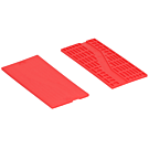 Tunnel beglazingsblokjes (100x48x3mm) rood - per 500 stuks